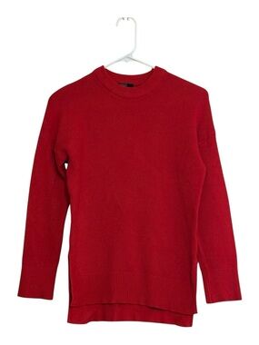 Tahari Red Crew Neck Sweater